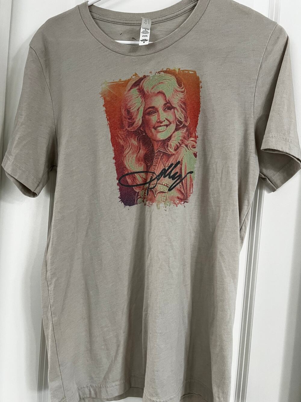 Canvas Dolly Parton T-Shirt | Size M | Flawed (see pictures)